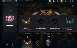 Conta ouro 1 com 63 Champs e 24 Skins