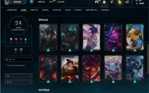 Conta ouro 1 com 63 Champs e 24 Skins