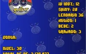 Pokémon GO -  Conta Nível 30