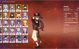 Conta Genshin Impact AR 55 - XIAO KEQING VENTI KLEE JEAN  E+