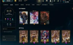 Bronze 2 com TODOS os champs e 318 Skins + 4 Prestigios