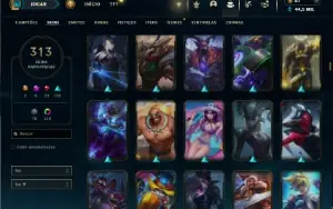 Bronze 2 com TODOS os champs e 318 Skins + 4 Prestigios