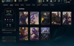 Bronze 2 com TODOS os champs e 318 Skins + 4 Prestigios