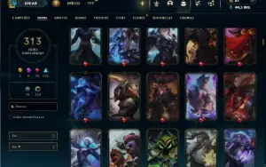Bronze 2 com TODOS os champs e 318 Skins + 4 Prestigios