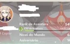 Conta AR 54 com 6 personagens 5 estrelas