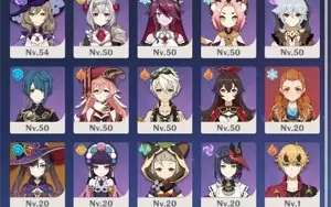 Conta AR 54 com 6 personagens 5 estrelas