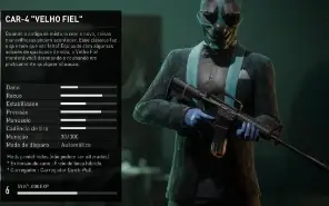 Tenha skins/armas modificadas premium em PAYDAY 3