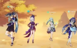 Conta gensh com 5 personagem t5 e 1 arma t5