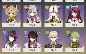 Conta gensh com 5 personagem t5 e 1 arma t5