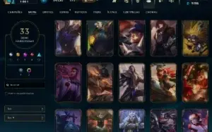Conta Lol Lv 179 33 Skins