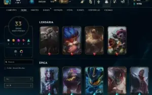 Conta Lol Lv 179 33 Skins