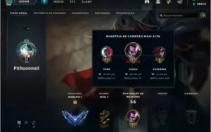 conta lol diamante 1 ex mestre, 235 no pix