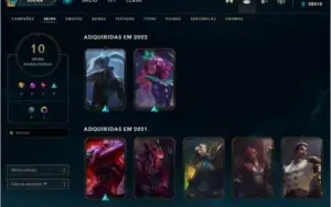 conta lol diamante 1 ex mestre, 235 no pix