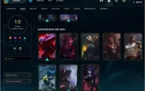 conta lol diamante 1 ex mestre, 235 no pix