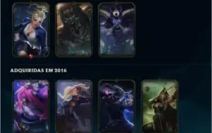 CONTA DE LOL UNRANKED - 37 CAMPEÕES - 7 SKINS