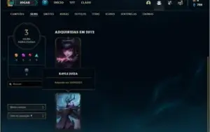 Conta Unranked com KAYLE JUIZA (RARA)