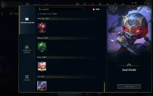 Conta focada em TFT no LOL + SKINS no LOL