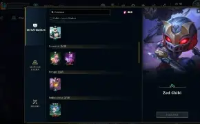 Conta focada em TFT no LOL + SKINS no LOL