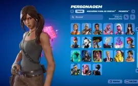 Conta Fortnite | 61 Skins | Lara Croft | Entrega automática