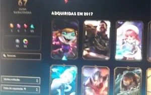 Conta Unranked,67 skins,62 heróis, aatrox e graves vitorioso