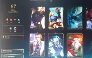Conta Unranked,67 skins,62 heróis, aatrox e graves vitorioso