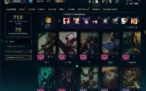 Ouro 1 com TODOS os champs e 153 Skins
