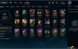 Conta lol Gold IV 21 Campeões/Já com skin vitoriosa