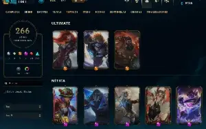 conta riot focada em lol, com skins no valorant!