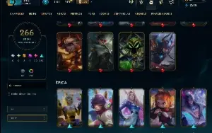 conta riot focada em lol, com skins no valorant!