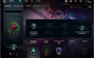 Conta de league of legends