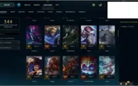 Conta LoL - 105 campeões com várias skins