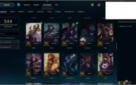 Conta LoL - 105 campeões com várias skins
