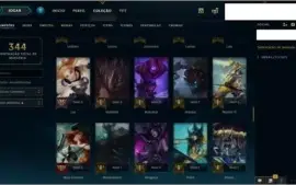 Conta LoL - 105 campeões com várias skins