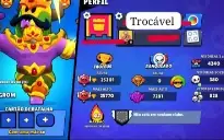 Conta De Brawl Stars 25K De Troféu🏆 76 Brawlers