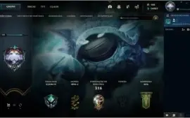 Conta League of Legends┃Platina IV┃42 skin's┃Troca de nick