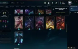 Conta League of Legends┃Platina IV┃42 skin's┃Troca de nick