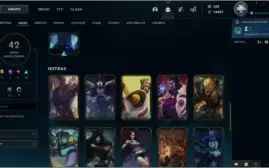 Conta League of Legends┃Platina IV┃42 skin's┃Troca de nick