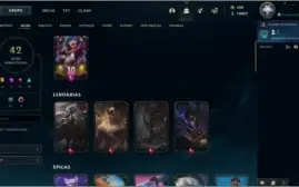 Conta League of Legends┃Platina IV┃42 skin's┃Troca de nick