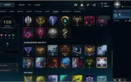 Conta League of Legends┃Platina IV┃42 skin's┃Troca de nick