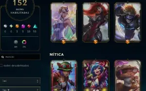 conta lvl 415 com +150 skins unranked