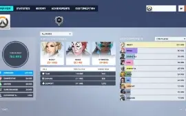 Overwatch 2 - Nível 785 - 238 Skins Lendárias (Mercy Rosa)