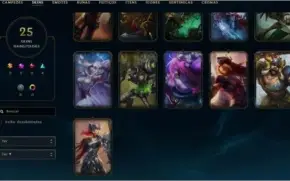 Conta League of Legends Nível 92 / 25 skins / 117 champs