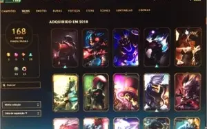 Conta League of Legends 159 skins