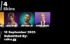 Fortnite | Conta Básica | 4 Skins + 450 VB e 4 skins