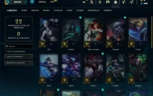 Conta ouro 4 com 26 Champs e 2 Skins