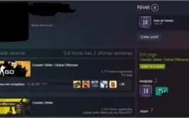 CONTA CS GO 12-16 ANOS DE STEAM 3 MEDALHAS ATÉ 1000 HORAS