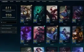 CONTA LOL COM TDS OS CHAMPS