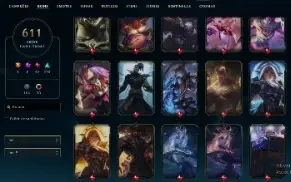 Conta De Lol Nivel 451 - Full Champ - 600 + Skins