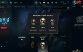 Conta League of Legends Full Acesso - 84 Champs e 37 Skins