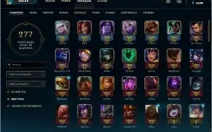 CONTA LOL LV 91- 98 CAMPEÕES-42 SKINS-10 CROMAS